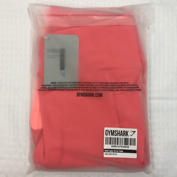 Gymshark Nikki B. Red Coral Dynamic Leggings, Med. - Picture 6 of 8